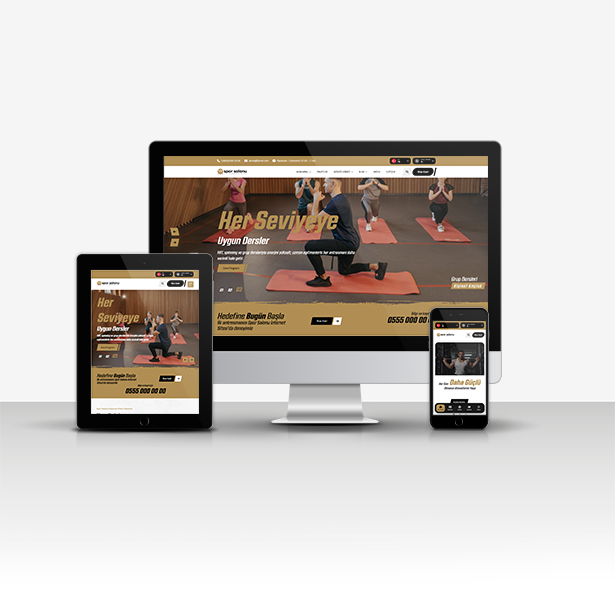 Spor Salonu SV2 (Premium Gym Tema) 