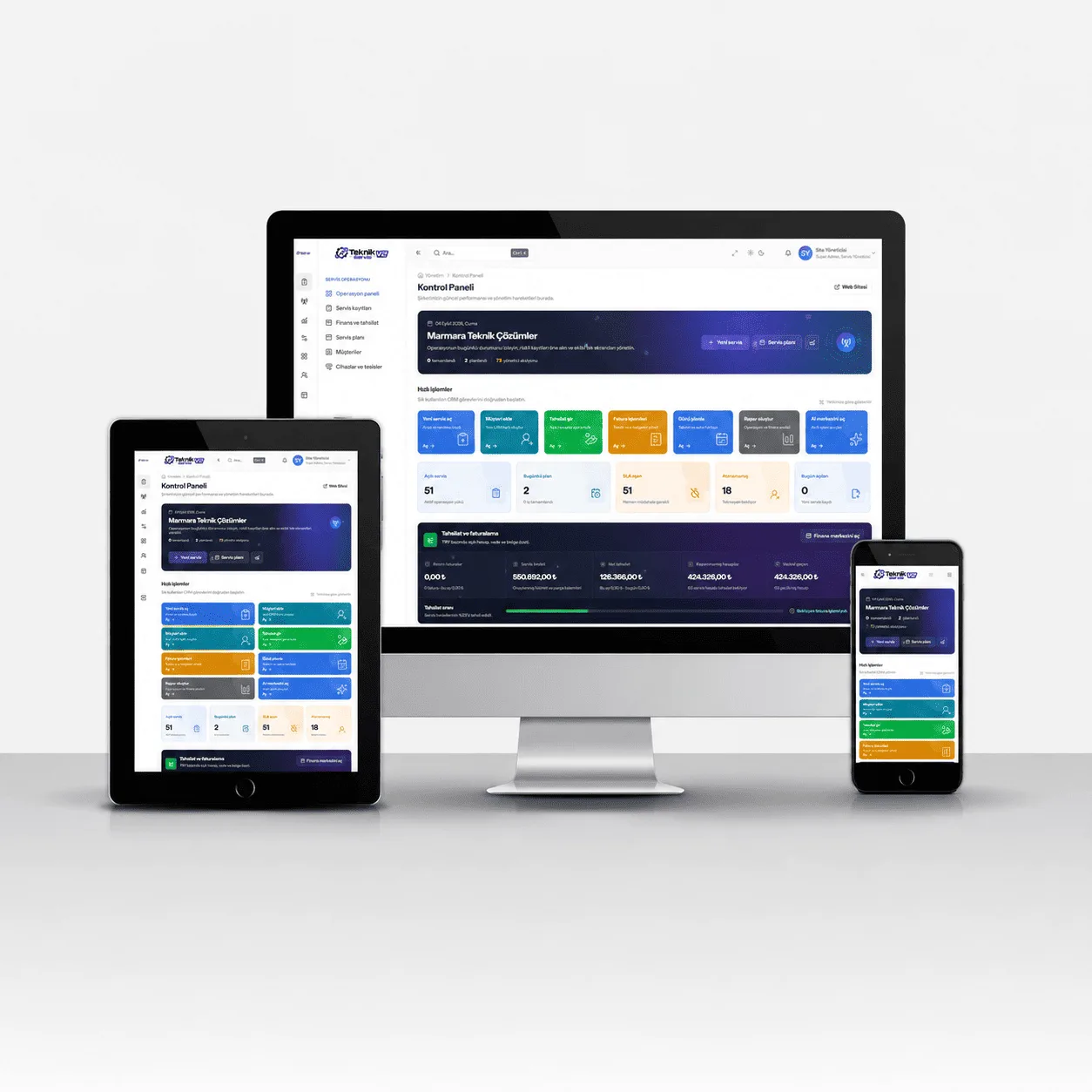 Teknik Servis - CRM V2  (AI Destekli)